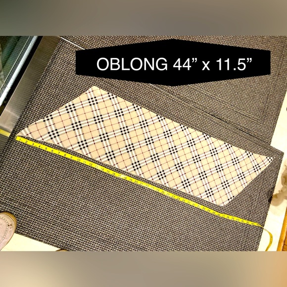 BURBERRY 💯% Silk Scarf!🧣Angled/Oblong🔥RARE🔥PRISTINE🎁44”x12”🔥Great Gift🎁 - Picture 2 of 6